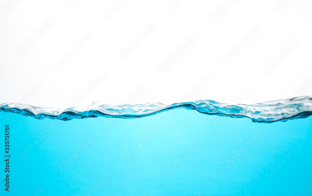 Water and bubbles on a white background Water and bubbles on a white background