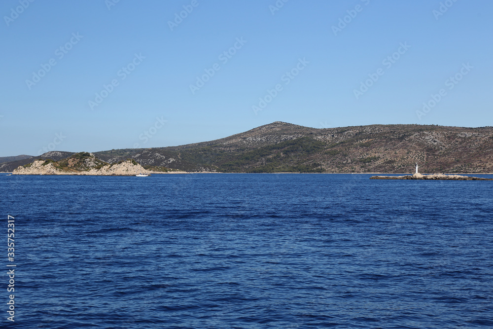 Landscapes of islands in Croatia