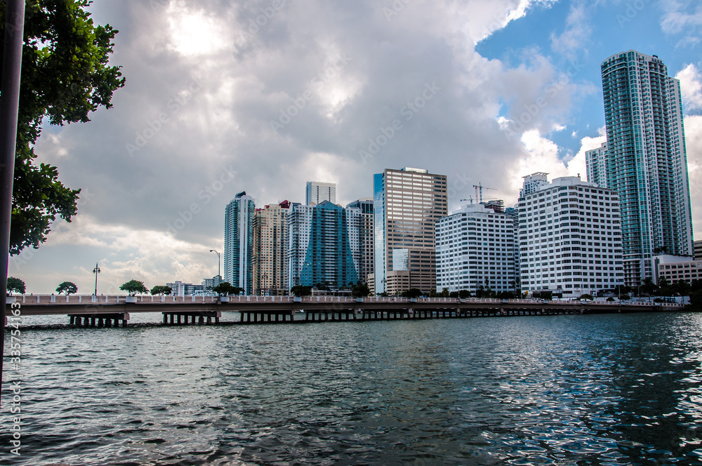 Naklejka premium Beautiful Miami