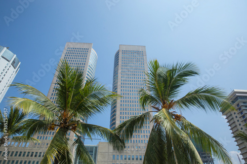 Twin tower Colombe © M M Stock Photo