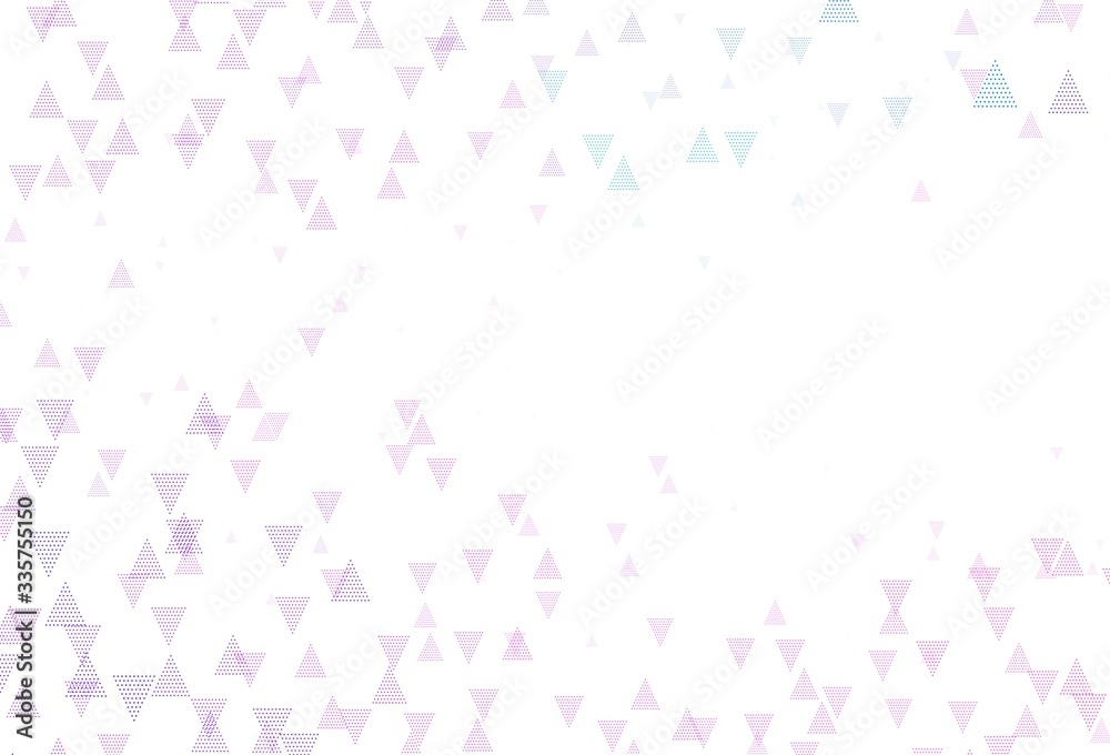 Light Pink, Blue vector pattern with polygonal style with circles.