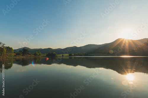 Hub Khao Wong Reservoir at Ban Phu Nam Ron,Danchang District,Suphanburi,Thailand,Asia.
