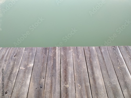Wooden pier at the lake