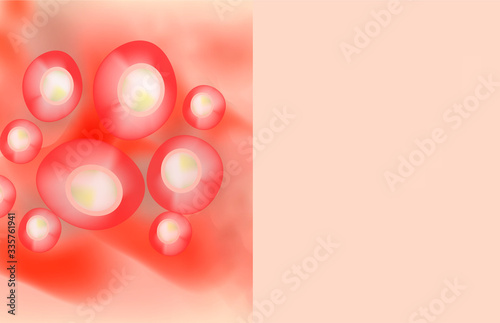 Texture, inflamed pimples and acne. Before After acne cysts. Skin background. Infographics. Vector illustration on isolated background.