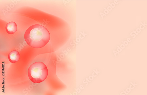 Texture, inflamed pimples and acne. Before After acne cysts. Skin background. Infographics. Vector illustration on isolated background.