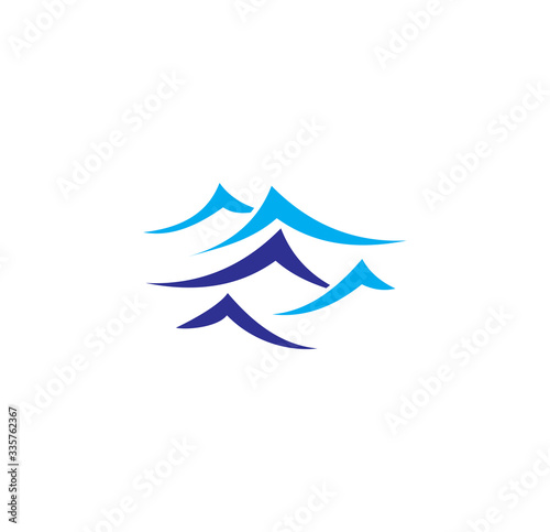 Wave related icon on background for graphic and web design. Creative illustration concept symbol for web or mobile app