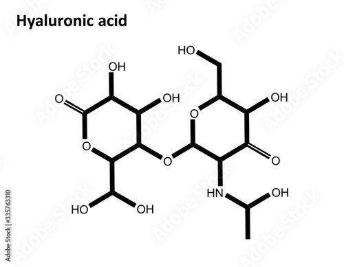Molecular structure of hyaluronic acid