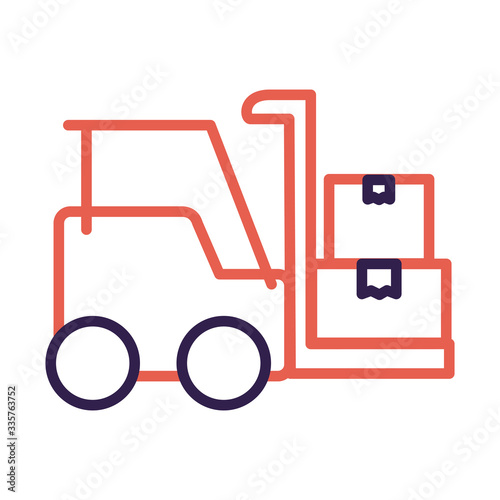 forklift vehicle service line style