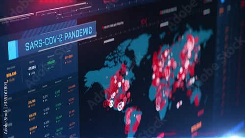 Coronavirus pandemic on world map, total number of cases rising, critical state. COVID-19 pandemic geography analysis, international statistics