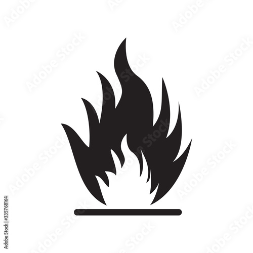 flammable icon vector illustration