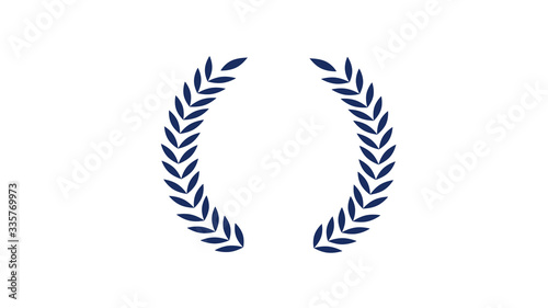 Top wheat icon on white background,wreath ion,New wreath icon