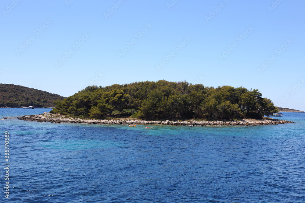 Landscapes of islands in Croatia