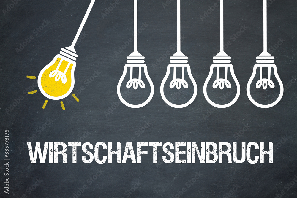 Fototapeta premium Wirtschaftseinbruch 