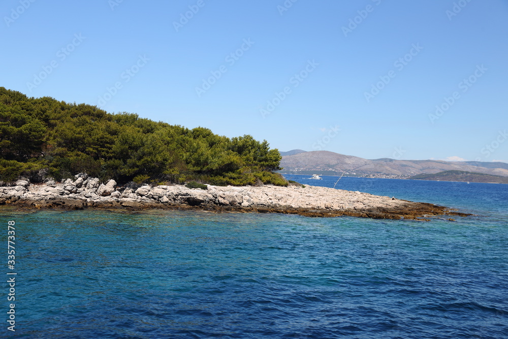 Landscapes of islands in Croatia