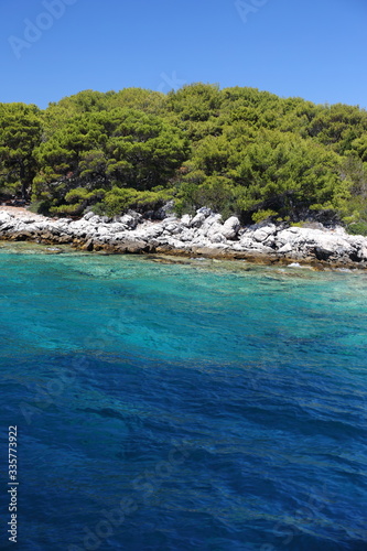 Landscapes of islands in Croatia