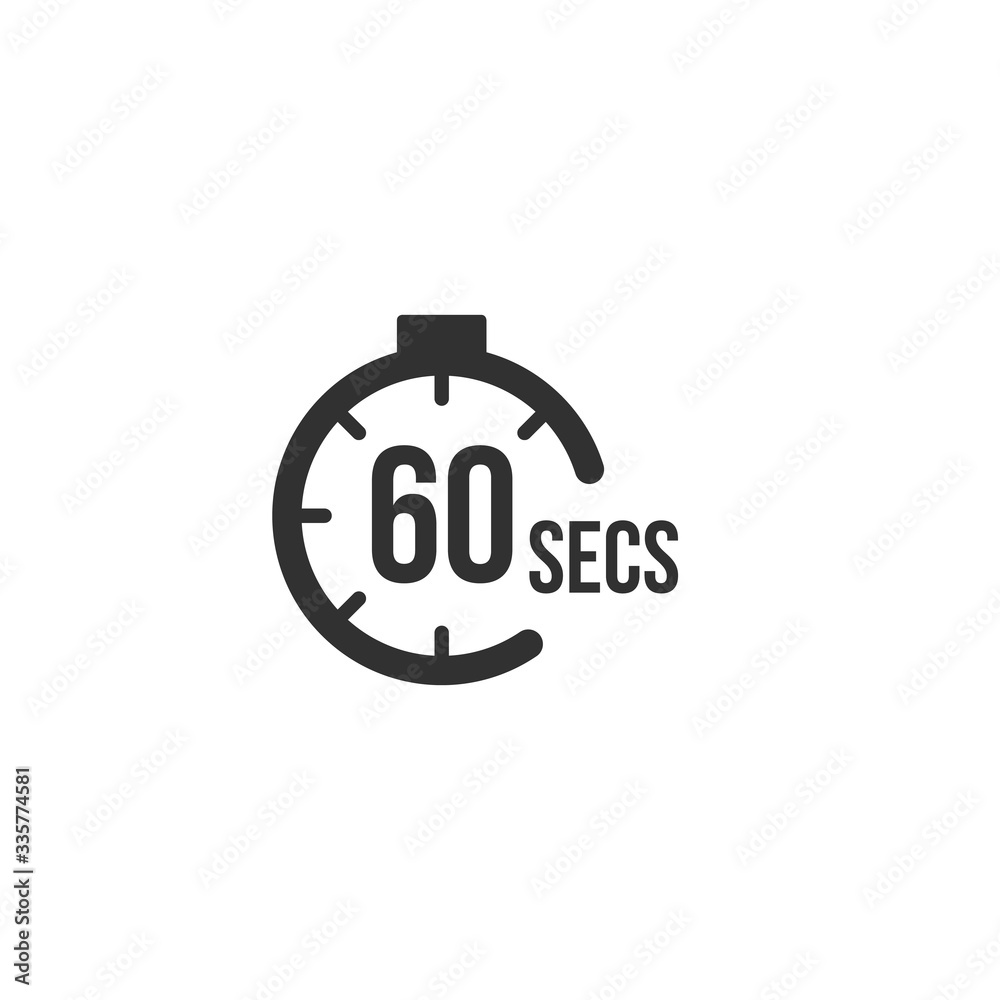 60 seconds Countdown Timer icon set. time interval icons. Stopwatch and time measurement. Stock Vector illustration isolated on white background. 60 seconds Countdown Timer icon set. time interval icons. Stopwatch and time measurement. Stock Vector illustration isolated on white background.