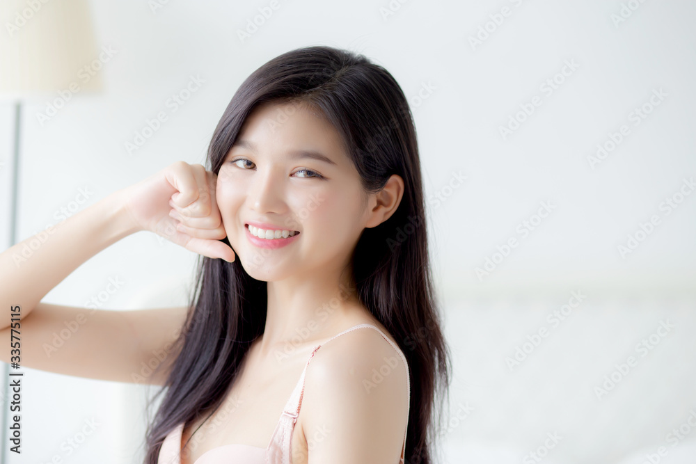 Beautiful portrait young asian woman sexy in underwear figure fit relax with seductive in bedroom, beauty asia girl body slim in lingerie confident and happy stand in bedchamber, lifestyle concept. Beautiful portrait young asian woman sexy in underwear figure fit relax with seductive in bedroom, beauty asia girl body slim in lingerie confident and happy stand in bedchamber, lifestyle concept.