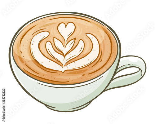 cup of coffee with latte art