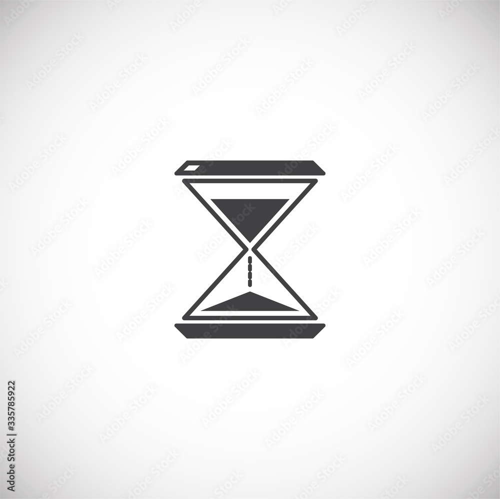 Sand watch related icon on background for graphic and web design. Creative illustration concept symbol for web or mobile app Sand watch related icon on background for graphic and web design. Creative illustration concept symbol for web or mobile app