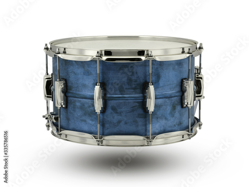 blue drum isolated on white