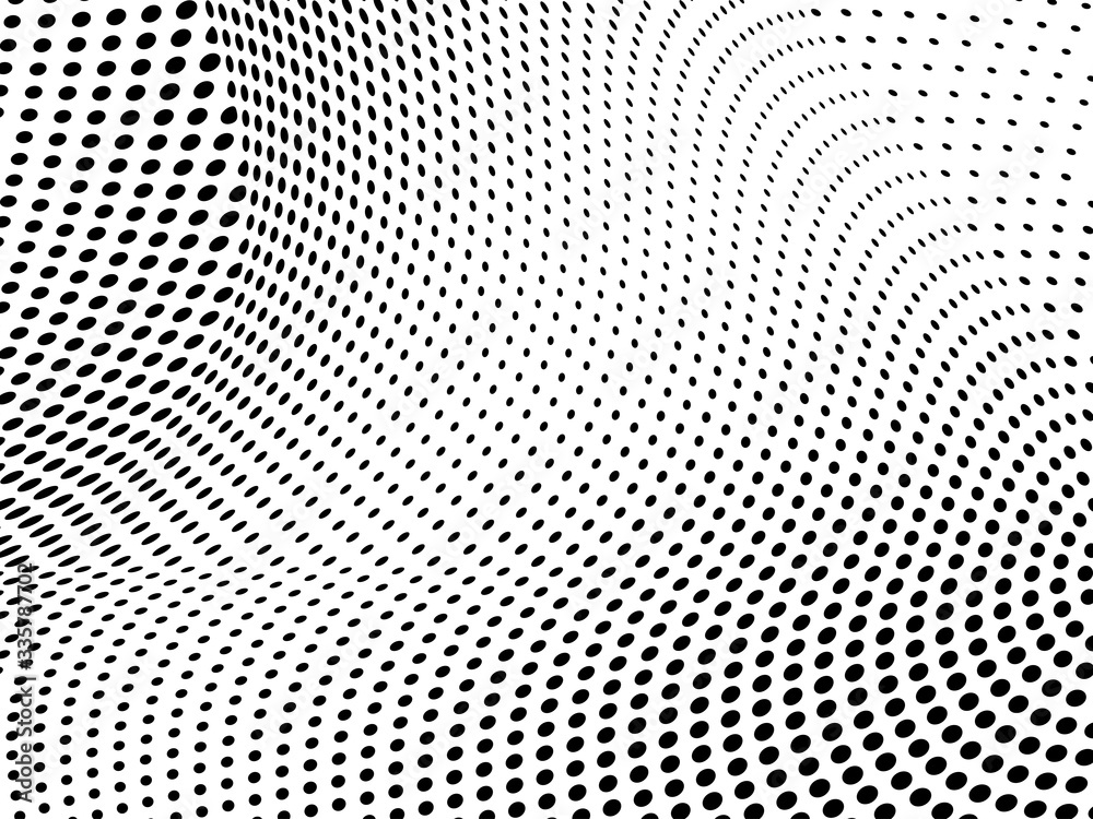 Abstract halftone wave background. Monochrome grunge pattern. Vector art texture. Template for printing on business cards, posters, wrapping paper Abstract halftone wave background. Monochrome grunge pattern. Vector art texture. Template for printing on business cards, posters, wrapping paper