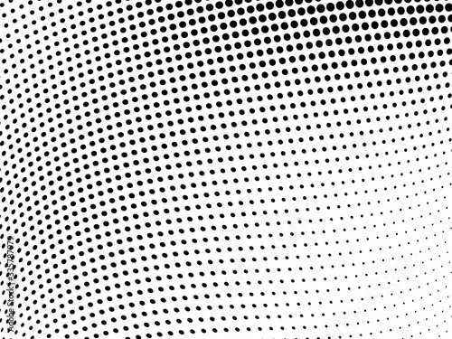 Abstract halftone wave background. Monochrome grunge pattern. Vector art texture. Template for printing on business cards  posters  wrapping paper