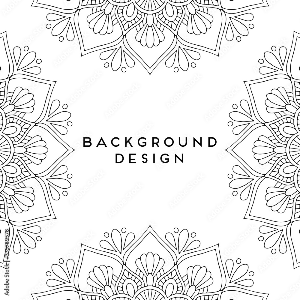 luxury ornamental mandala design background