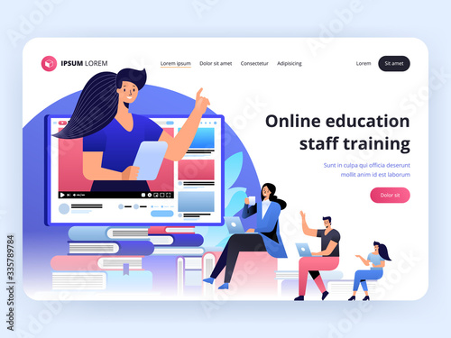 Online education, staff training, specialization