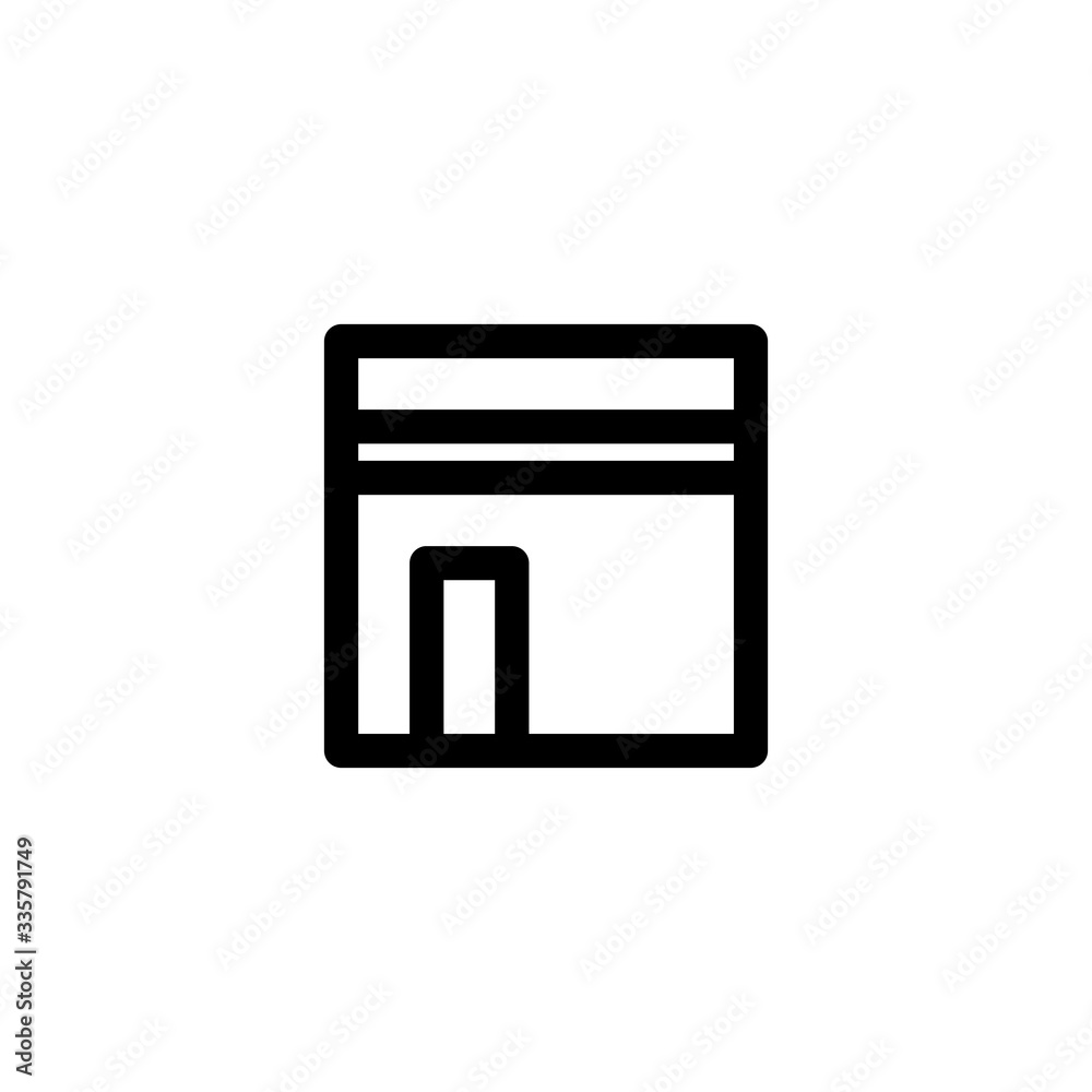 Holy Kaaba Mecca Landmark Outline Icon Vector Illustration
Holy Kaaba Mecca Landmark Outline Icon Vector Illustration