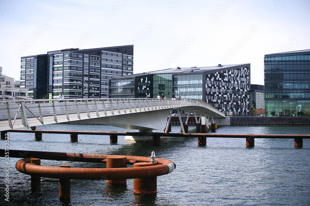 Fotografie Modern architecture in copenhagen summer days