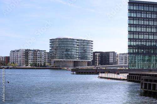 Modern architecture in copenhagen summer days