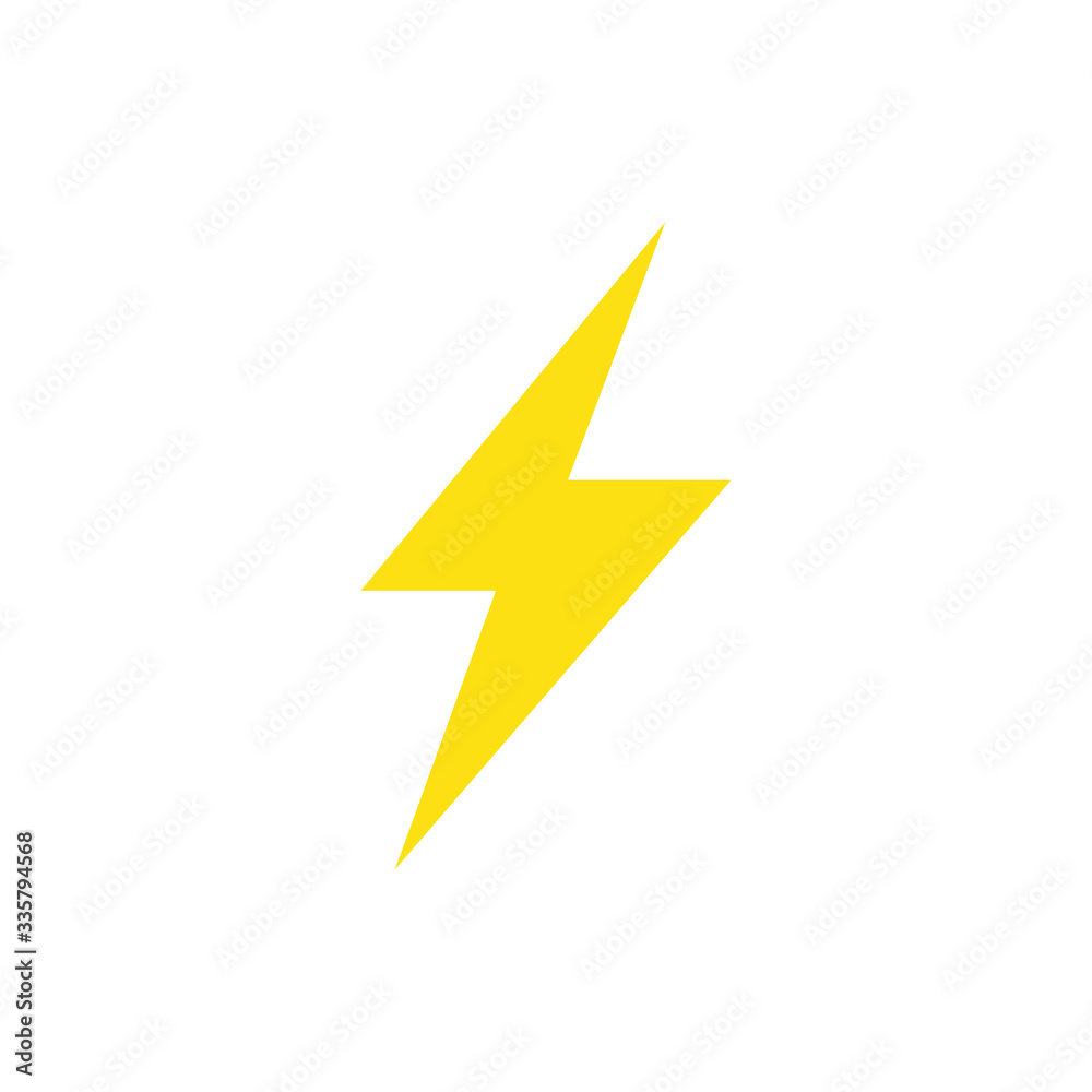 lightning bolt icon vector simple design lightning bolt icon vector simple design