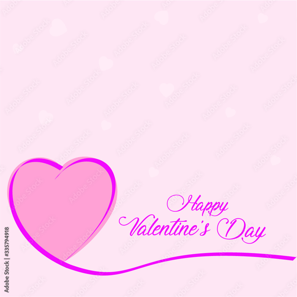 Vector Illustration of a Valentines Day Card. Background
Happy Valentine's Day