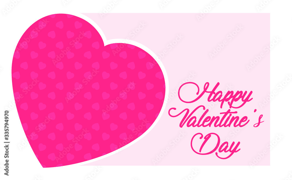 Vector Illustration of a Valentines Day Card. Background
Happy Valentine's Day