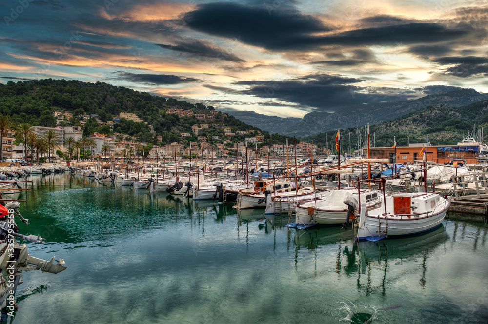 Soller in Mallorca island, Spain. Soller in Mallorca island, Spain.