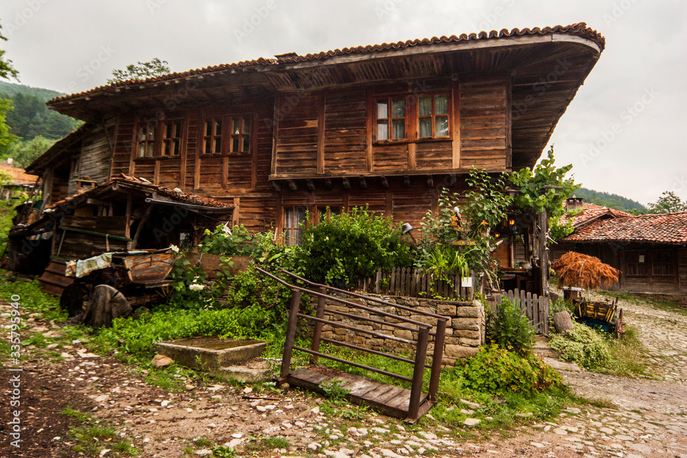 Traditional old Bulgarian houses in ethnographic reserve of Zheravna, Bulgaria Traditional old Bulgarian houses in ethnographic reserve of Zheravna, Bulgaria