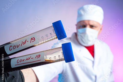 Covid 19. Concept - blood i...