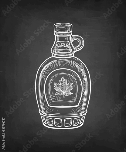 Maple syrup bottle.