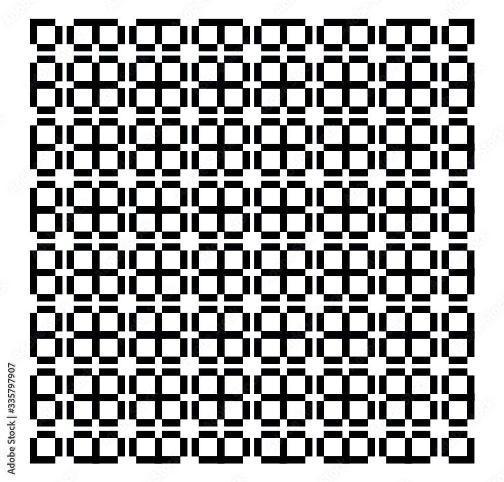 Vector illustration geometric black-and-white pattern rectangle.vector pattern. Abstract geometric background. Linear grid structure from rectangles