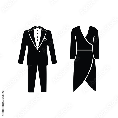 men's and women's clothing Illustration
