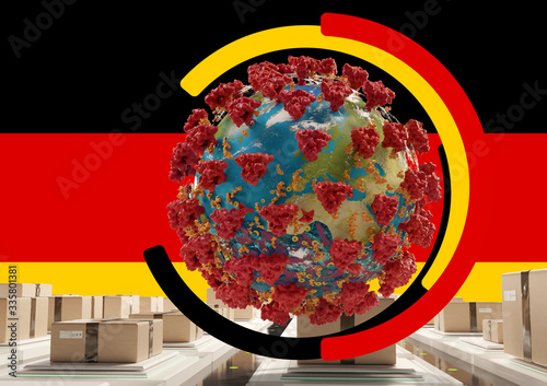 Symbol colors of flag of Ge...