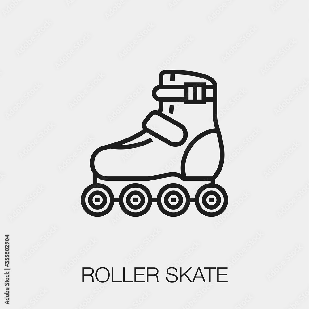 roller skate icon vector sign symbol