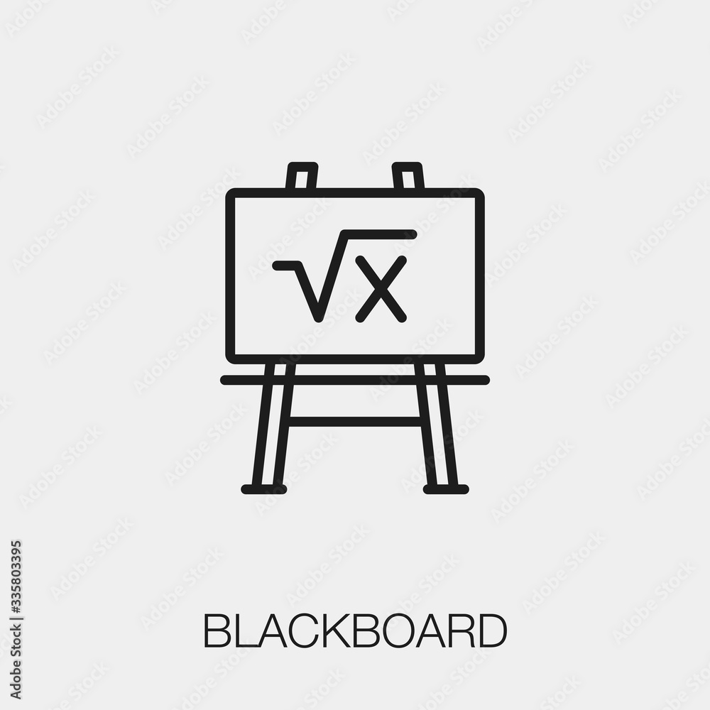 blackboard icon vector sign symbol. blackboard icon vector sign symbol.