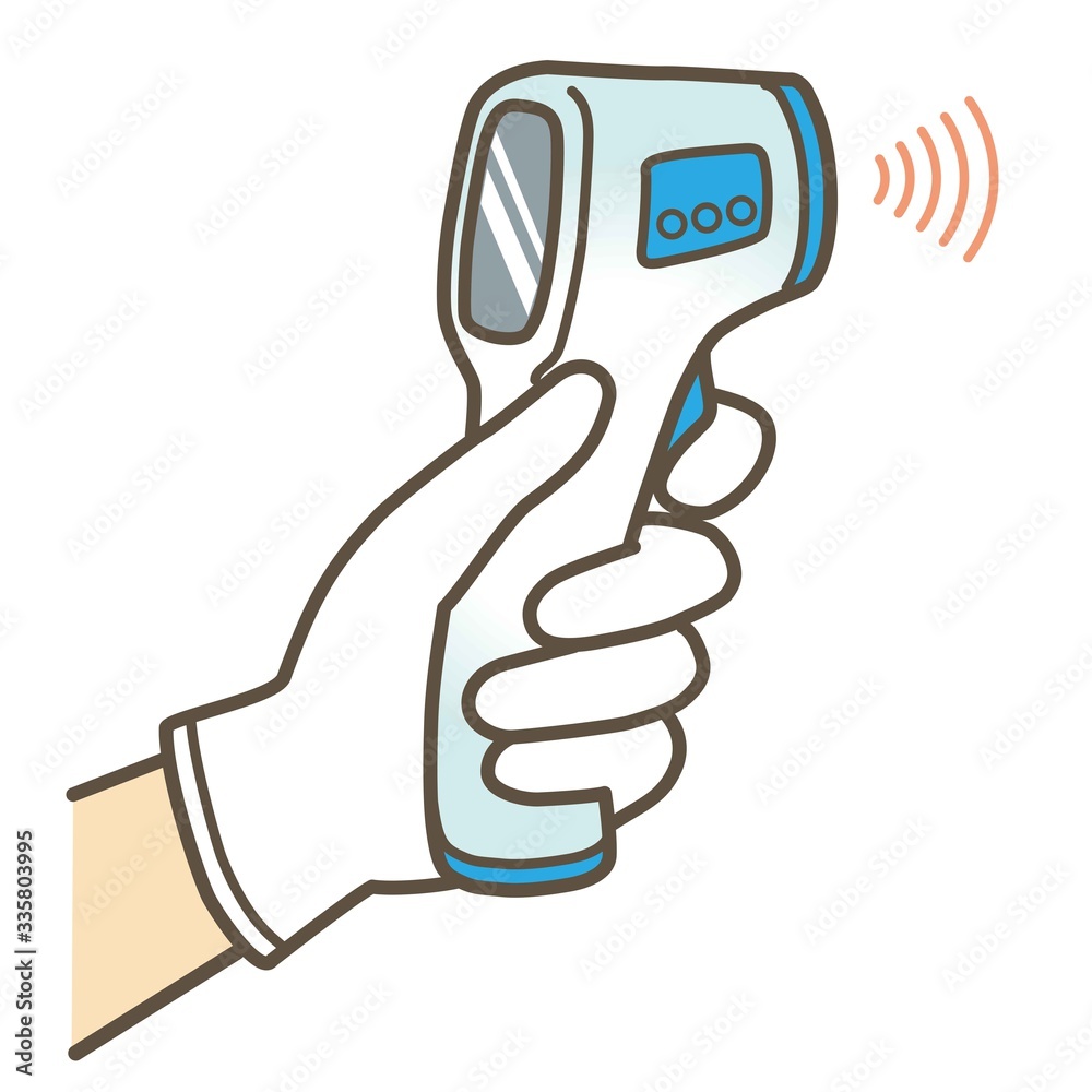 非接触型体温計イラスト03 Vector De Stock Adobe Stock 非接触型体温計イラスト03 Vector De Stock Adobe Stock