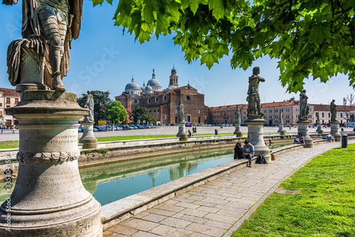 Prato della Valle, square in Padua photo