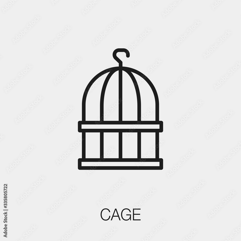 cage icon vector sign symbol cage icon vector sign symbol