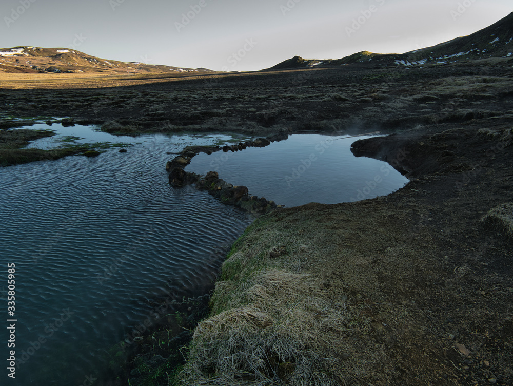 Skatalaug ein kleiner geothermaler Pool in Island