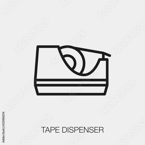 tape dispenser icon vector sign symbol