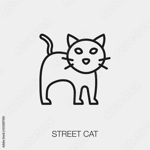 cat icon vector sign symbol