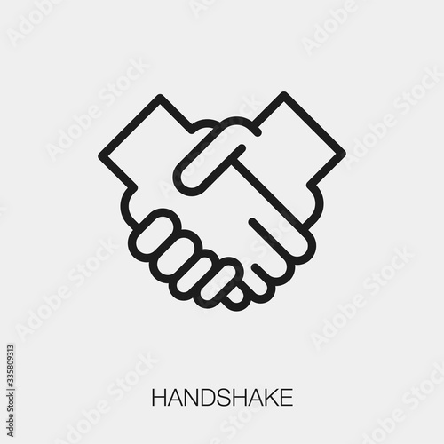 handshake icon vector sign symbol